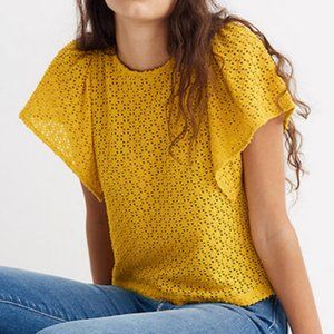 NWT Madewell Texture & Thread Eyelet Maple XS